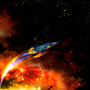 Flying through space