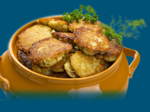 traditional latkes for Hanukkah