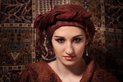a portrait of a strong woman looking at the camera