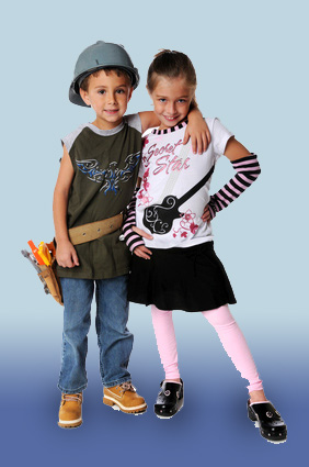 Kids in costumes
