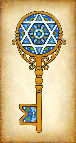 a decorated key